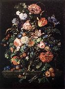 HEEM, Jan Davidsz. de Flowers in Glass and Fruits g oil painting reproduction